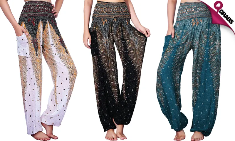 Peacock Printed Yoga Pants!